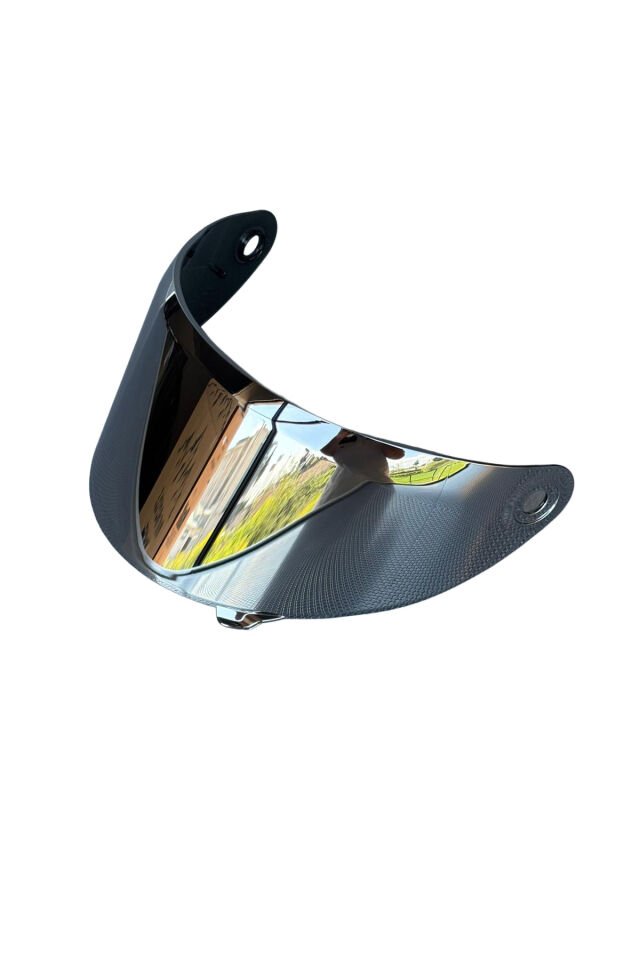 SCHARF Axxis V18C Uyumlu Silver Vizör – UV Korumalı, Dayanıklı Kask Camı Gümüş - Tek Ebat