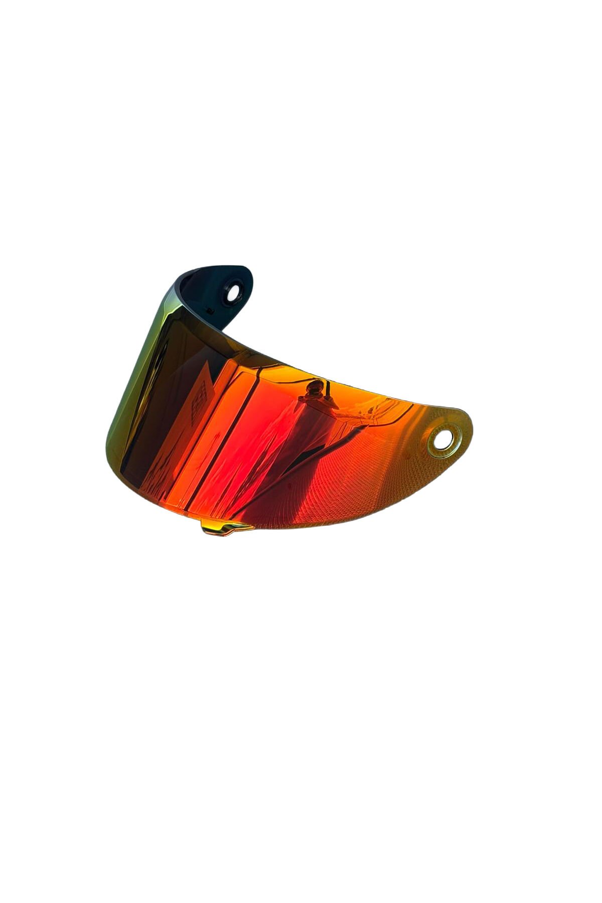 SCHARF Axxis V18C Uyumlu DarkRed Vizör – UV Korumalı, Dayanıklı Kask Camı Kırmızı - Tek Ebat