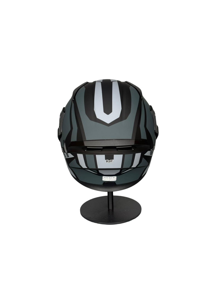 902 Güneş Vizörlü Çene Açılır Kask H1 GREY (RosePink Vizörlü)