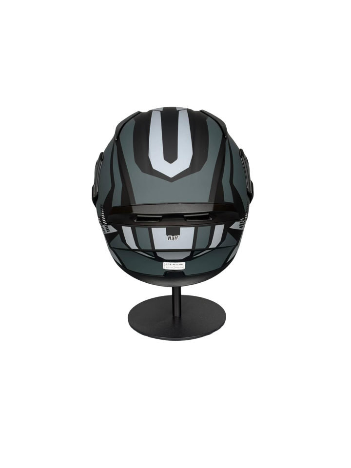 - 902 Güneş Vizörlü Çene Açılır Kask H1 GREY (Smoke Vizörlü)
