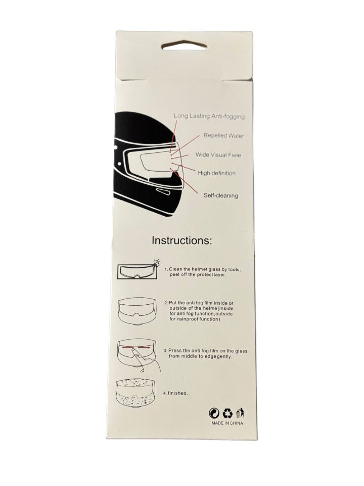 Yüksek Kaliteli Anti-Fog Kask Camı - Buğu Tutmaz, Net Görüş! Unıversal