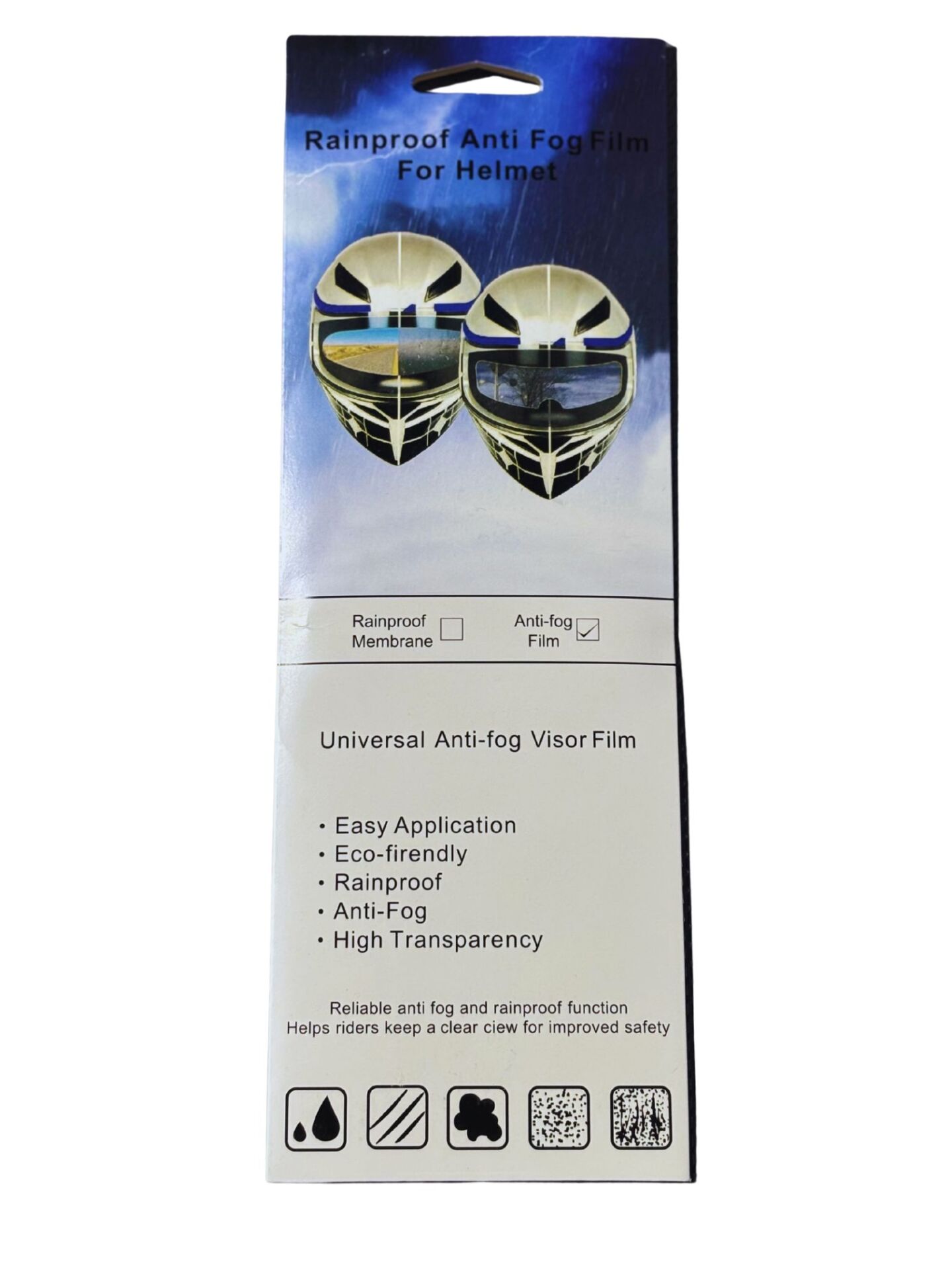 Yüksek Kaliteli Anti-Fog Kask Camı - Buğu Tutmaz, Net Görüş! Unıversal