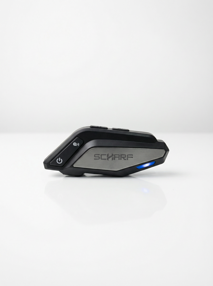SCHARF L8 PRO Mega Bass 2. Nesil Bluetooth 5.4 Motosiklet Intercom | 2 Kişilik Bağlantı |
