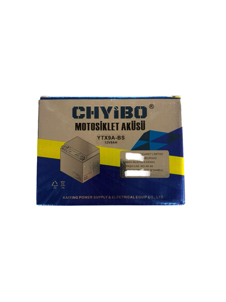SCHARF YTX9A-BS 12V 9Ah Motosiklet Aküsü Bakımsız AGM Güçlü Marş Performansı