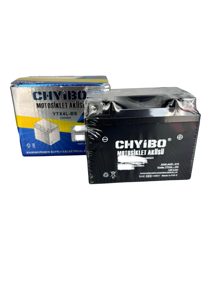 SCHARF YTX4L-BS 12V 4Ah Motosiklet Aküsü Bakımsız AGM