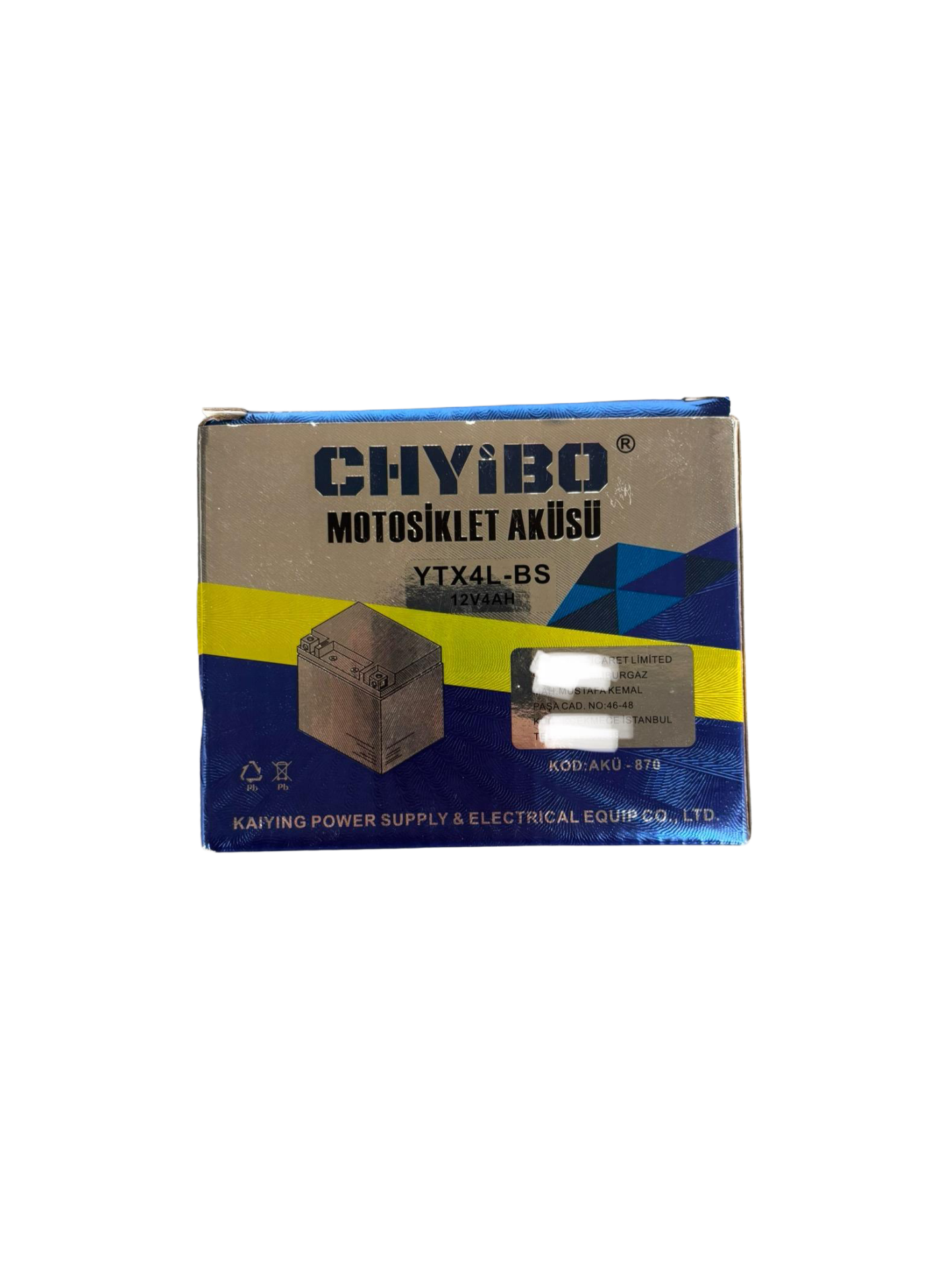 SCHARF YTX4L-BS 12V 4Ah Motosiklet Aküsü Bakımsız AGM