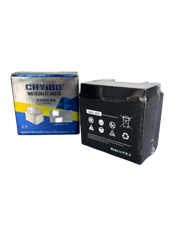 SCHARF YTX5A-BS 12V 5Ah Bakımsız Motosiklet Aküsü – Sızdırmaz AGM