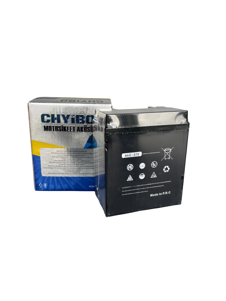 SCHARF 7TX7L-BS 12V 7Ah Motosiklet Aküsü – Bakımsız AGM – Yüksek Marş Gücü