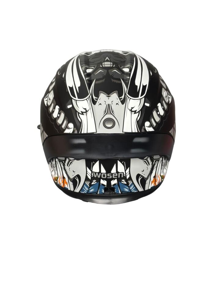 SCHARF Ws-602 Güneş Gözlüklü Full Face Kask (Şeffaf Vizörlü) MATT BLACK W5 (602)
