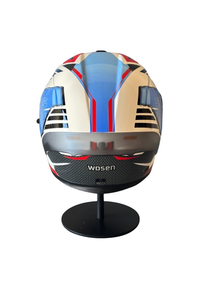 SCHARF Ws-602 Güneş Gözlüklü Full Face Kask (Şeffaf Vizörlü) WHITE K6 (602)