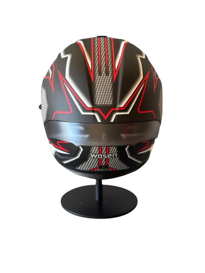 SCHARF Ws-602 Güneş Gözlüklü Full Face Kask (Şeffaf Vizörlü) MATT BLACK K1 (602)
