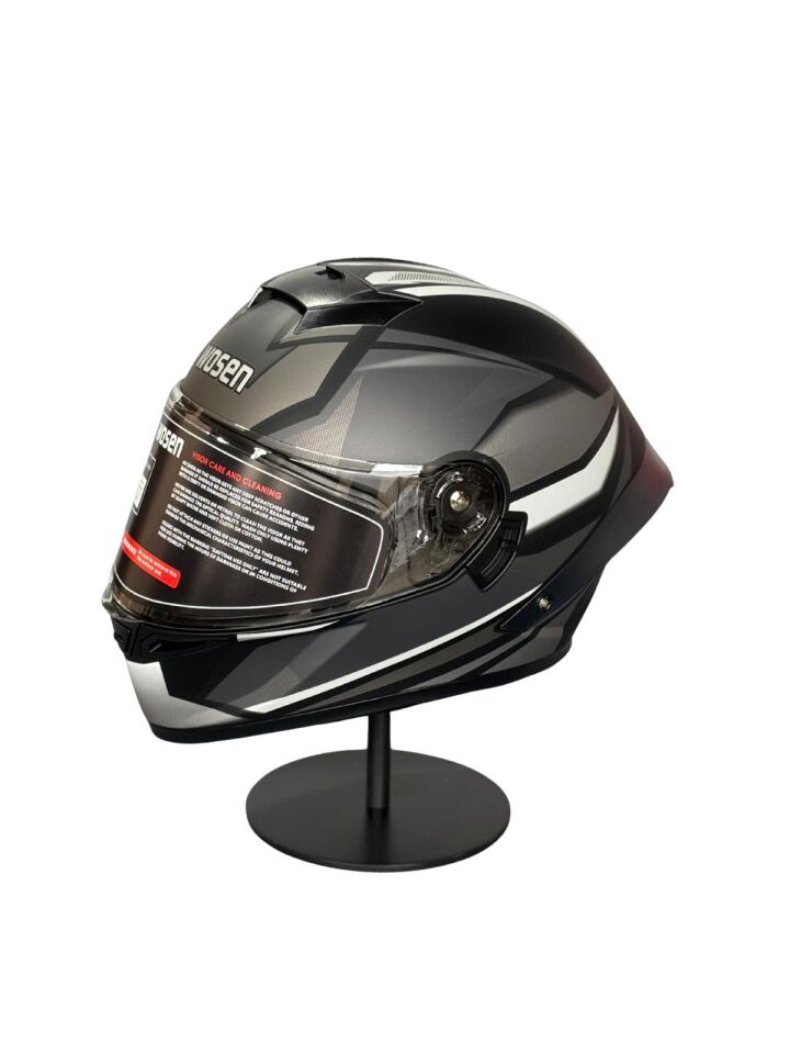 SCHARF Ws-602 Güneş Gözlüklü Full Face Kask (Şeffaf Vizörlü) MATT BLACK K4 (602)