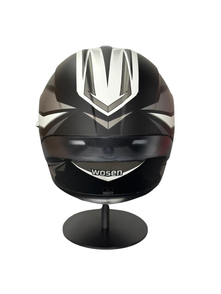 SCHARF Ws-602 Güneş Gözlüklü Full Face Kask (Şeffaf Vizörlü) MATT BLACK K4 (602)